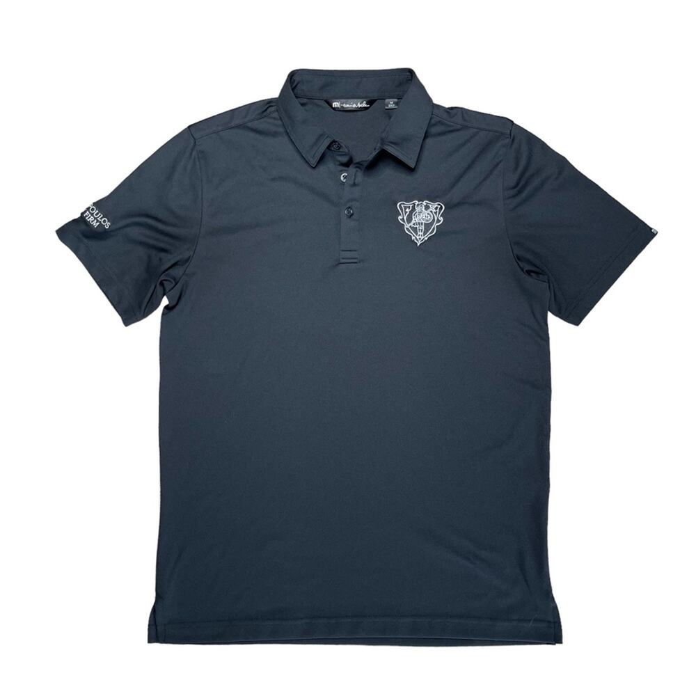 TRAVIS MATHEW Black Short Sleeve Golf Polo Shirt Men’s Size Medium